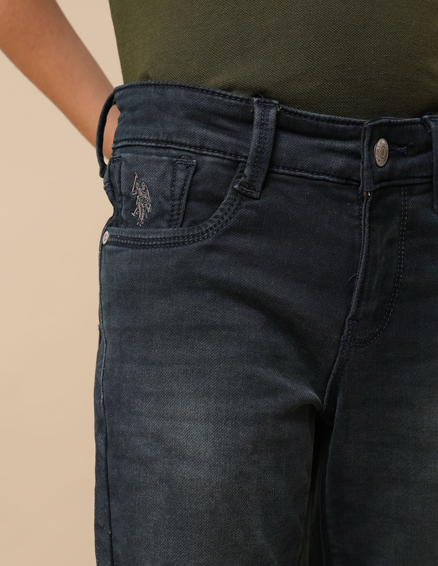 Boys Whiskered Slim Fit Jeans - Image 6