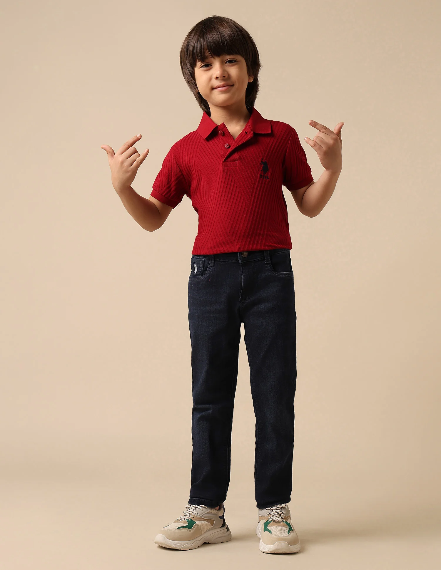 Boys Whiskered Slim Fit Jeans - Image 3