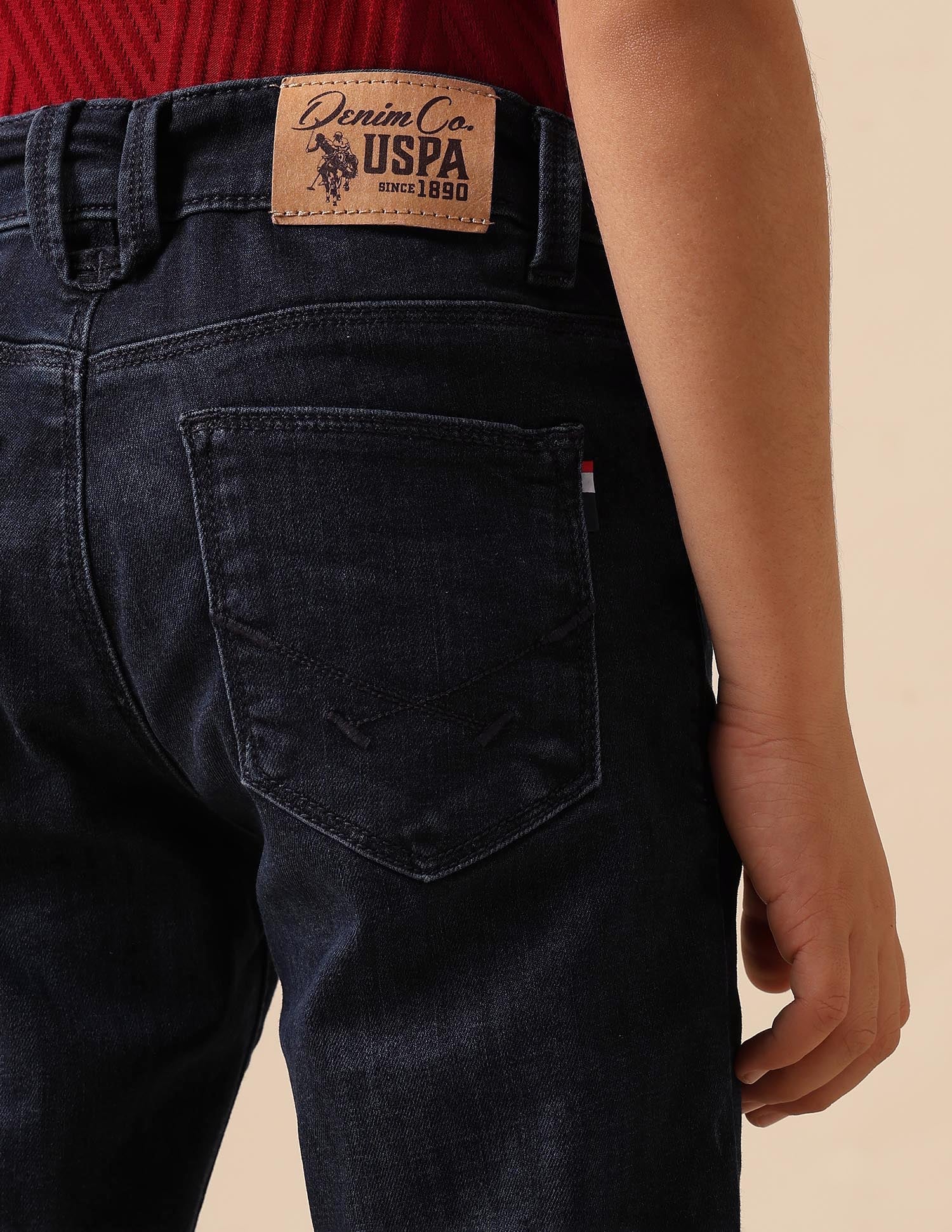 Boys Whiskered Slim Fit Jeans - Image 6