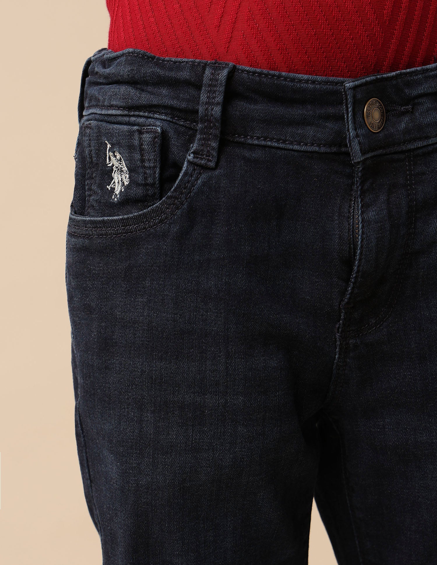 Boys Whiskered Slim Fit Jeans - Image 7