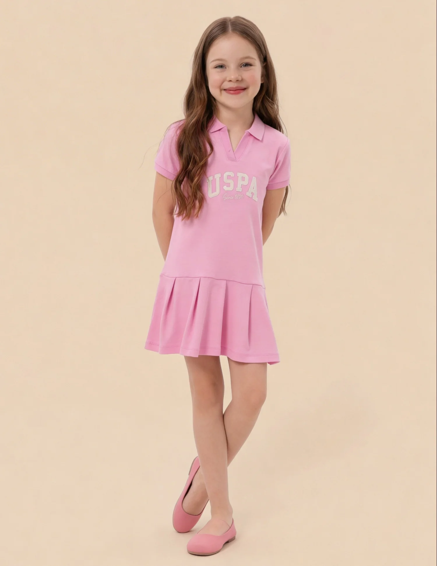 Brand Applique Drop Waist Dress - Image 3