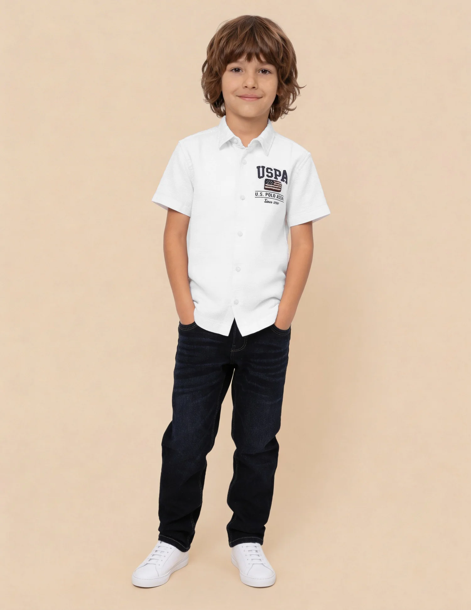 Brand Appliqued Textured Shirt - Image 3