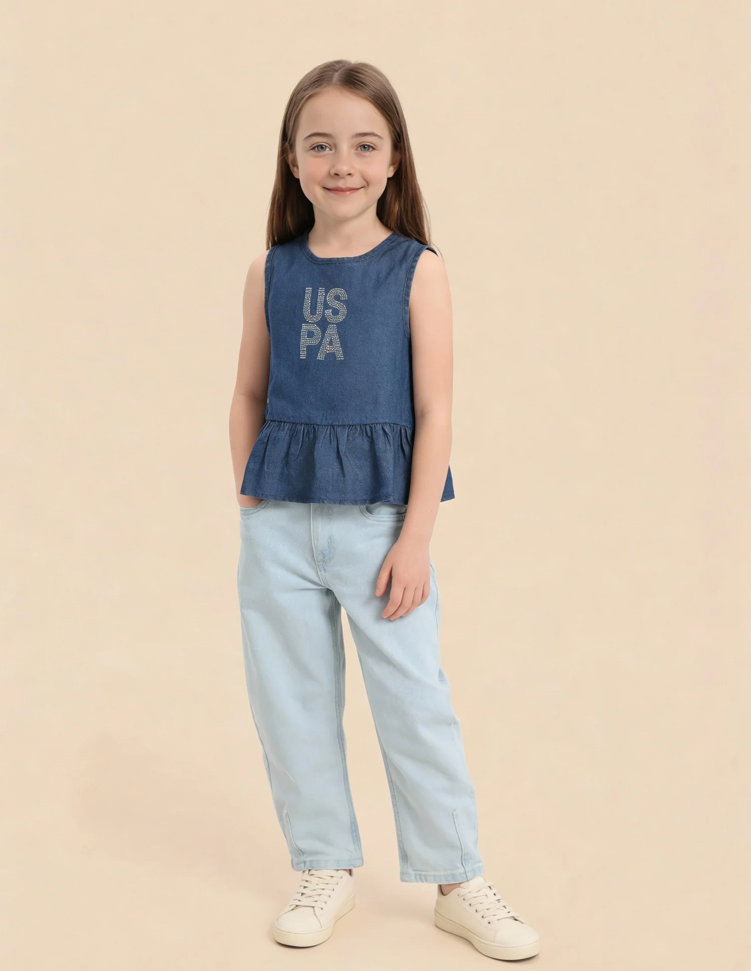 Brand Embellished Flared Top - Image 3