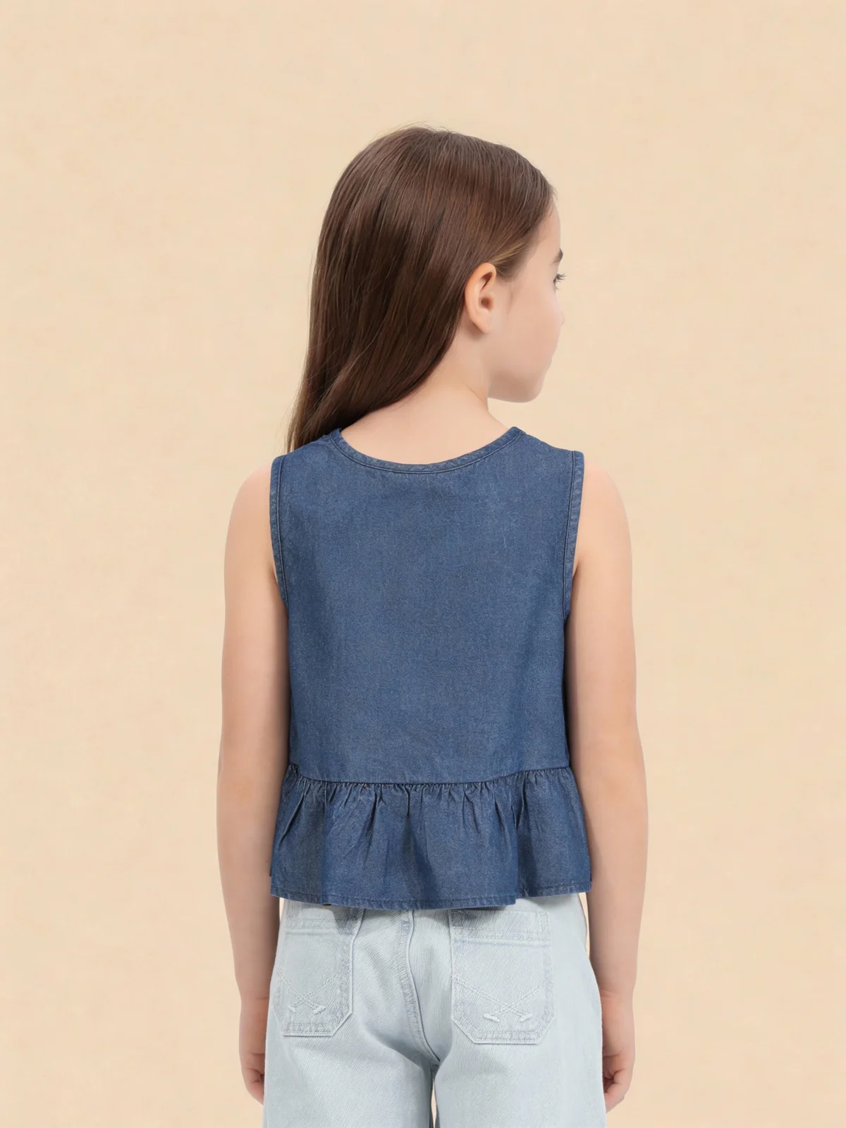 Brand Embellished Flared Top - Image 4