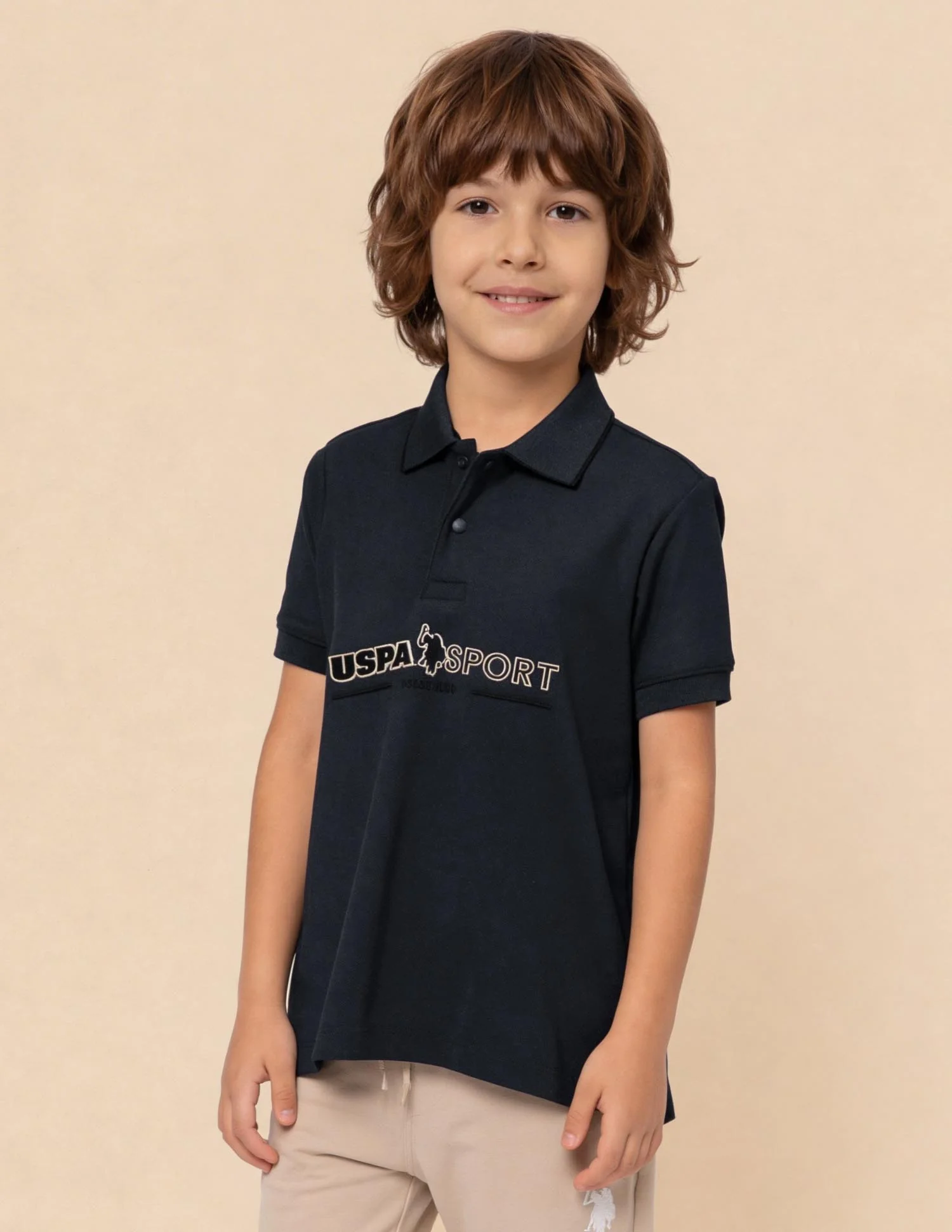 Brand Embossed Regular Fit Polo Shirt - Image 4