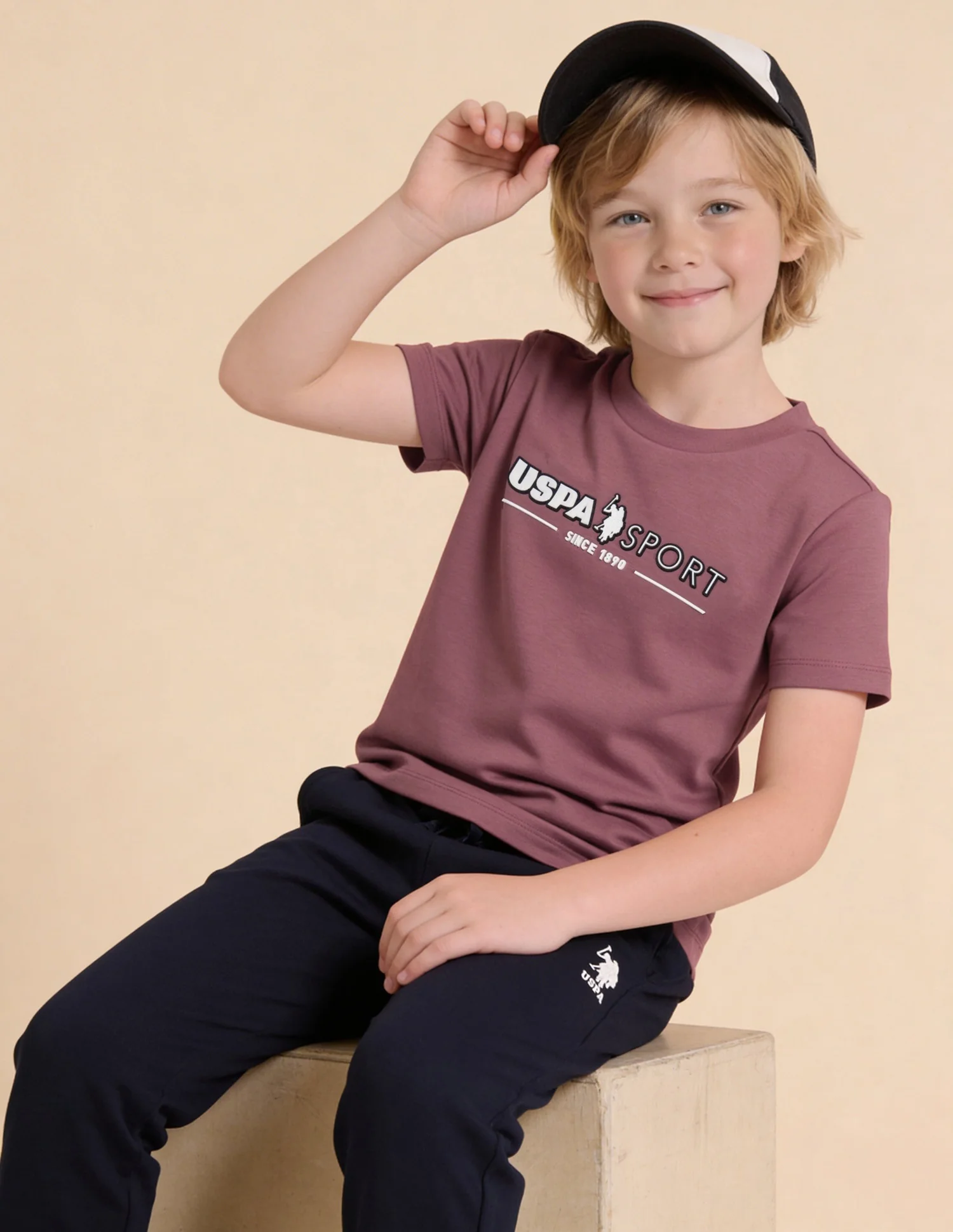 Brand Embossed Regular Fit T-Shirt