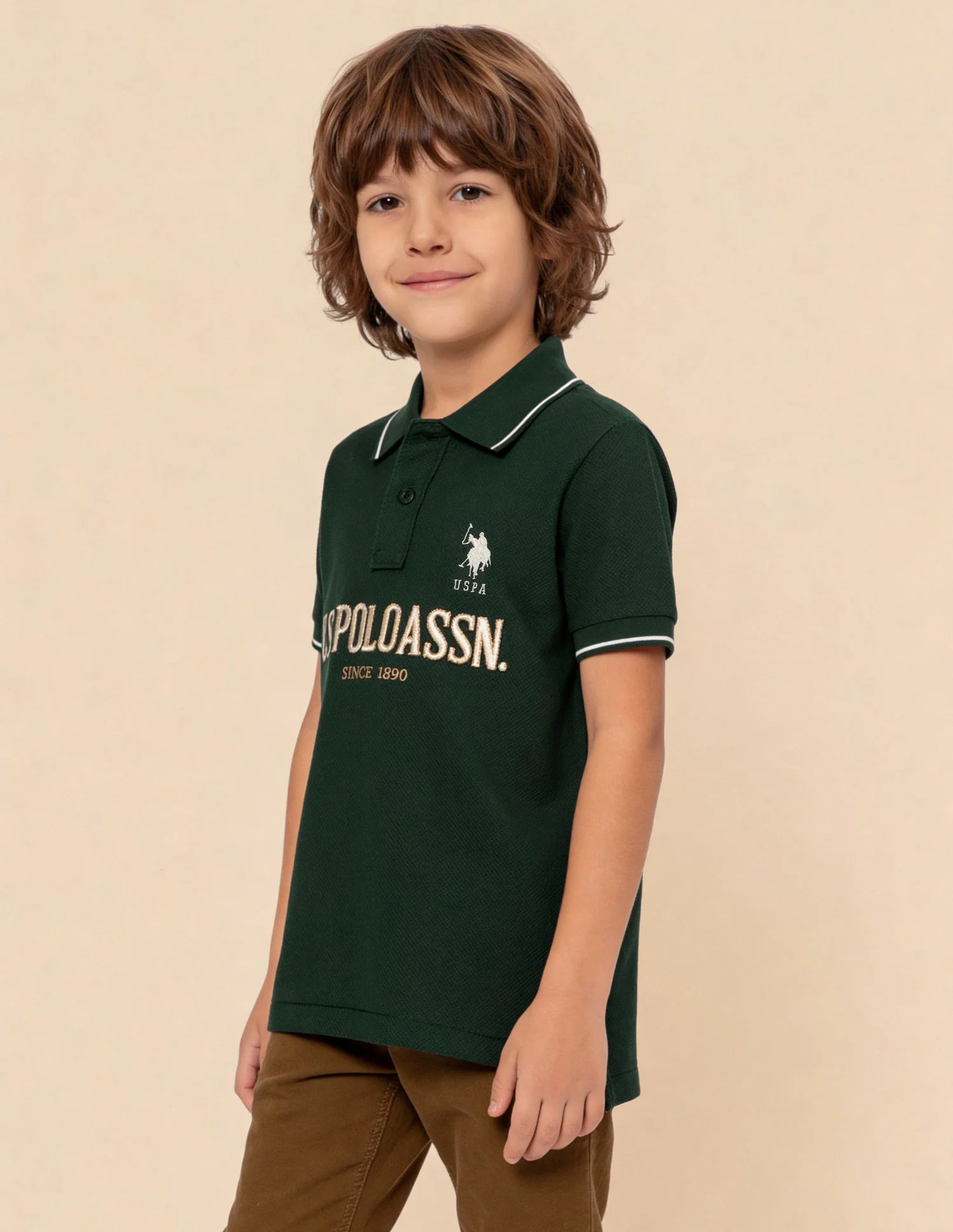 Brand Embroidered Regular Fit Polo Shirt - Image 4