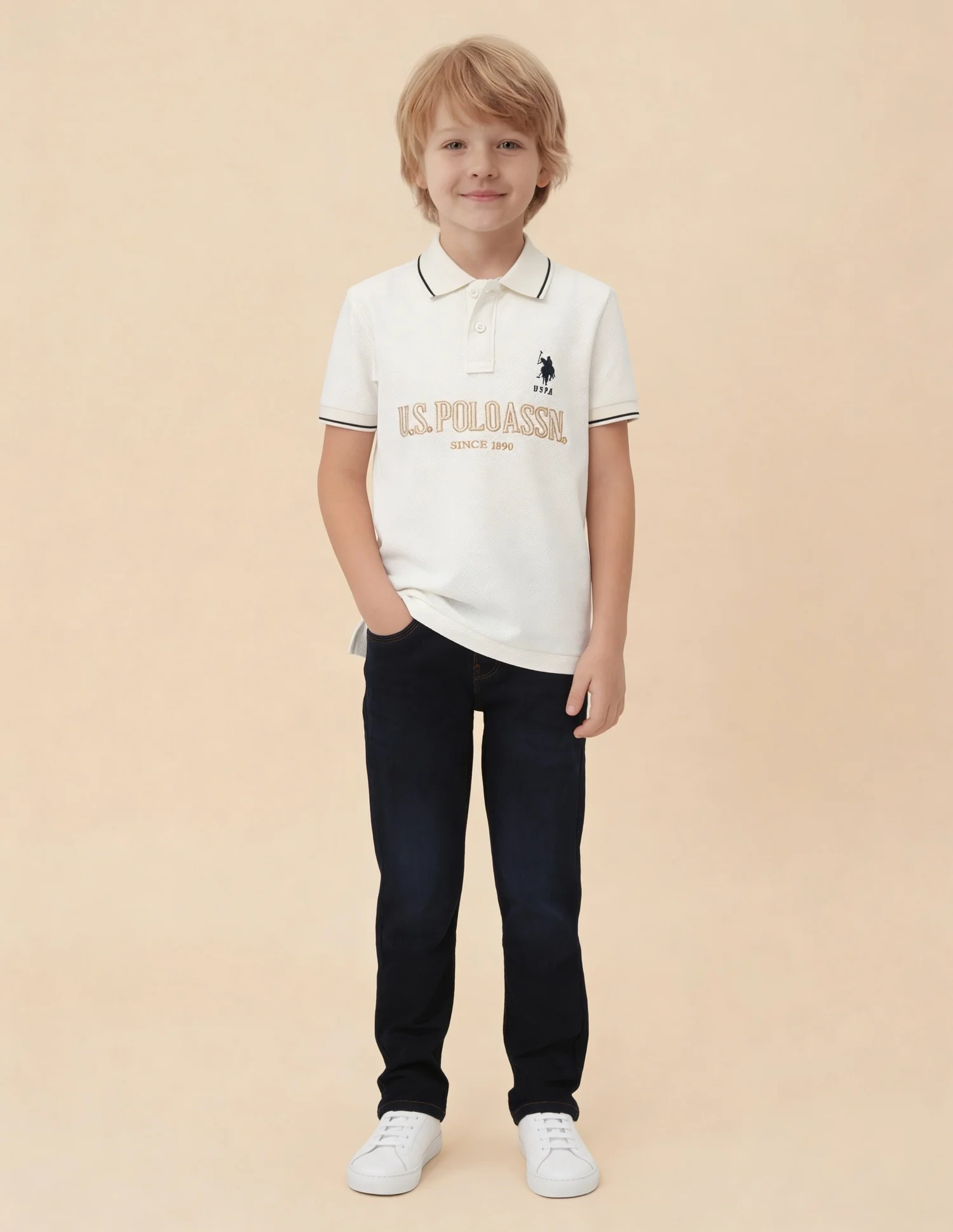 Brand Embroidered Regular Fit Polo Shirt - Image 3