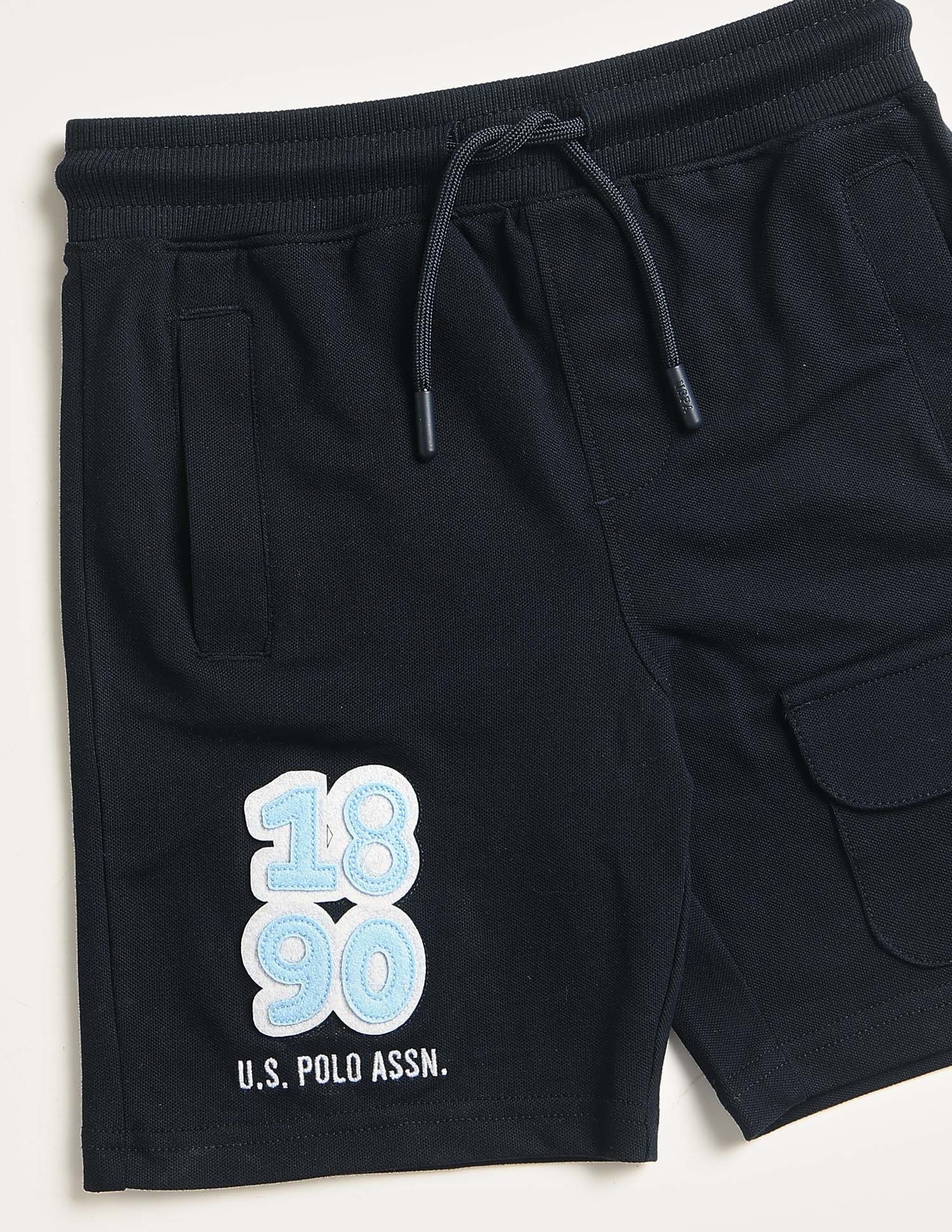 Brand Embroidered Regular Fit Shorts - Image 2
