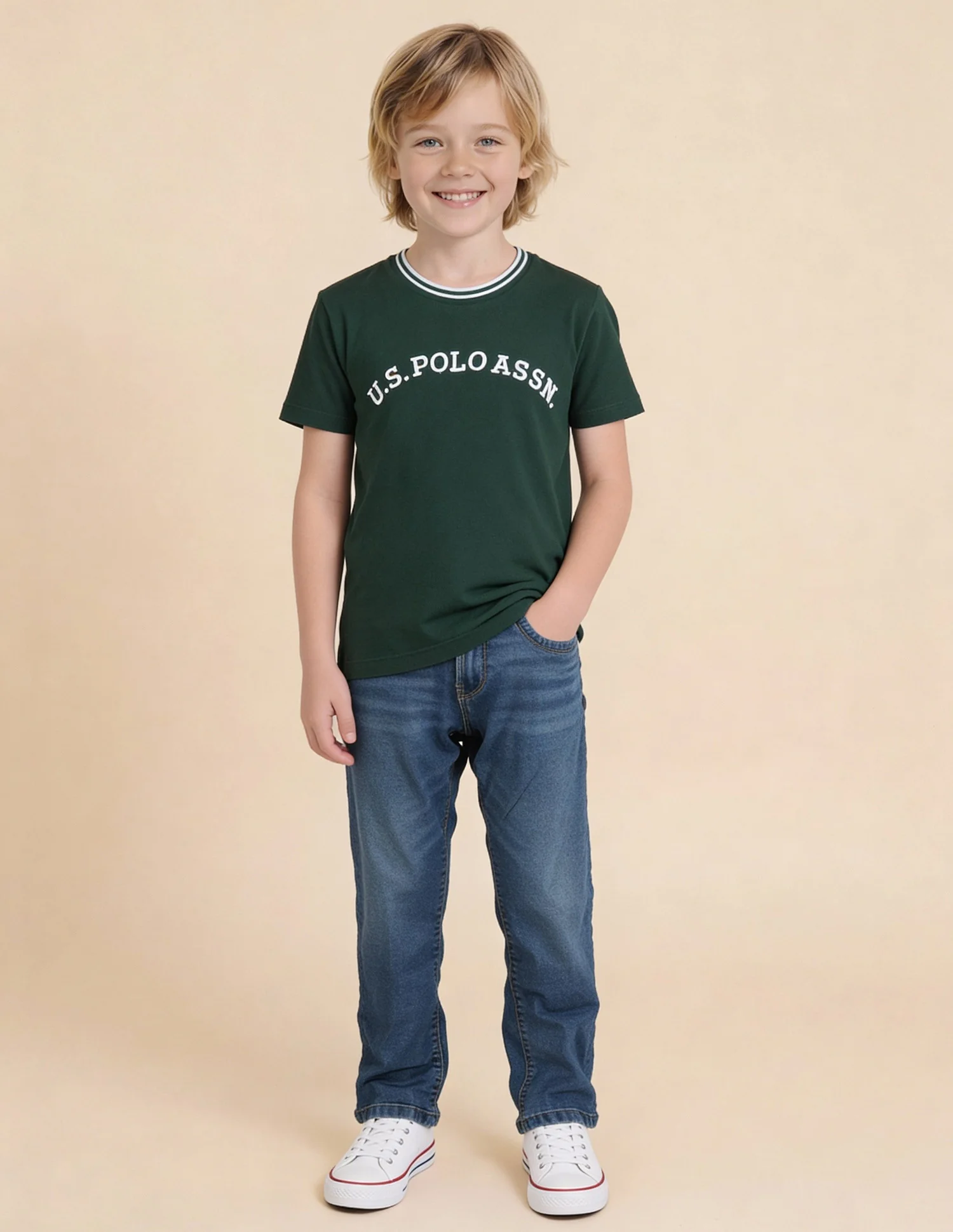 Brand Embroidered Regular Fit T-Shirt - Image 3