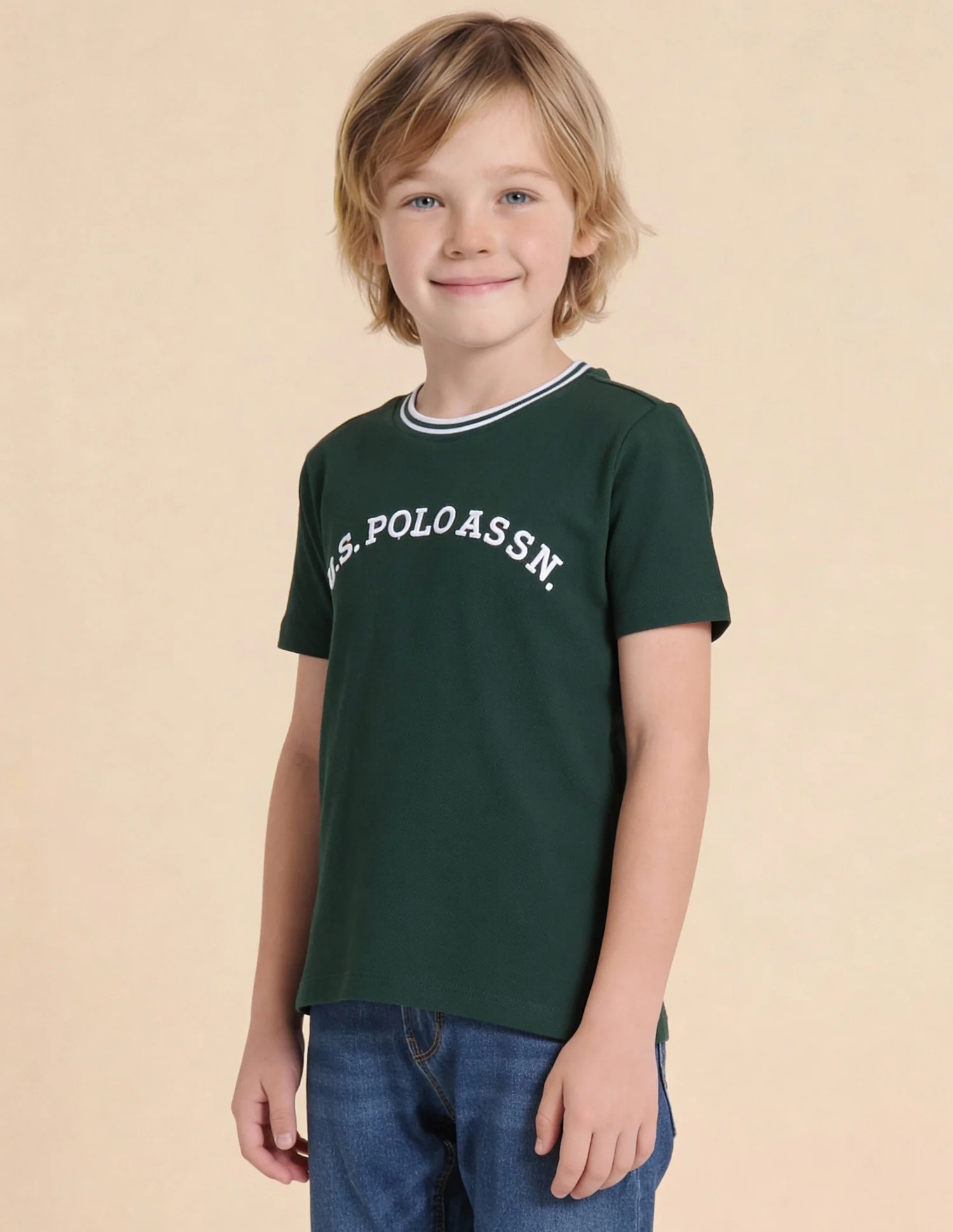 Brand Embroidered Regular Fit T-Shirt - Image 4