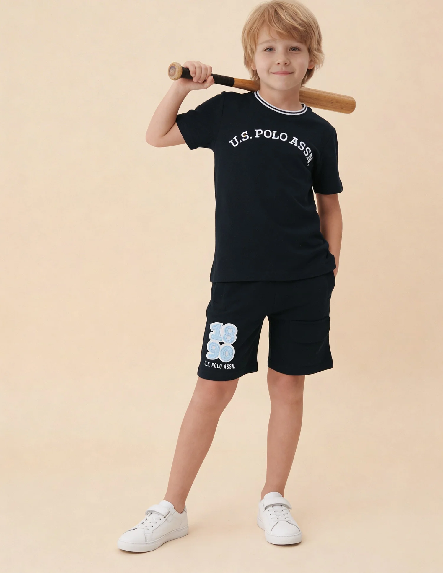 Brand Embroidered Regular Fit T-Shirt