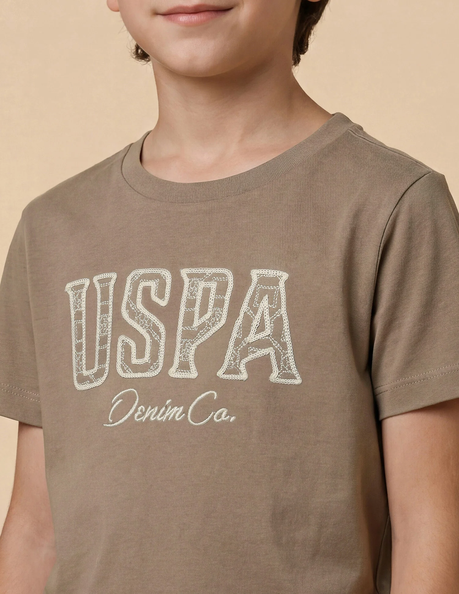 Brand Embroidered Regular Fit T-Shirt - Image 6