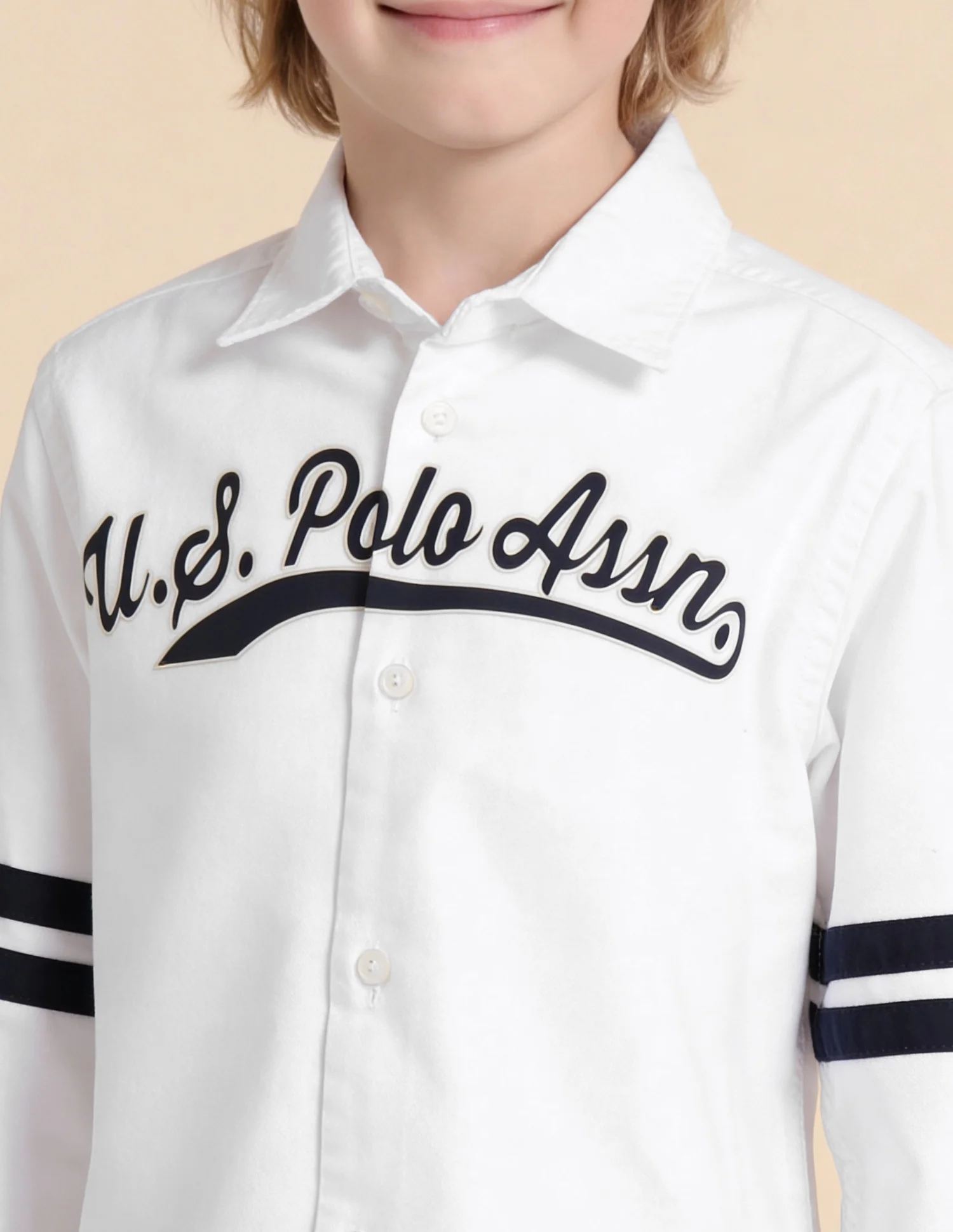 Brand Printed Oxford Shirt - Image 6