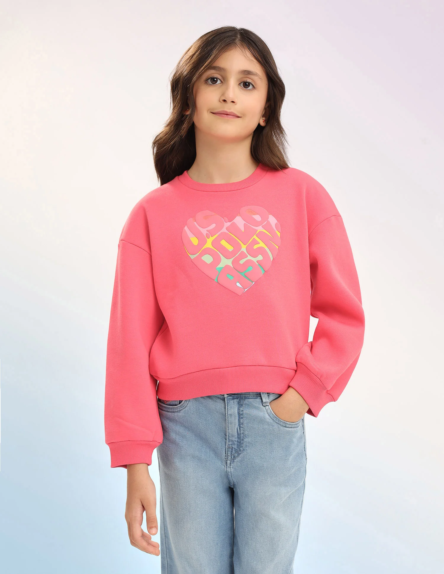 Brand Printed Regular Fit Sweatshirt - Image 6