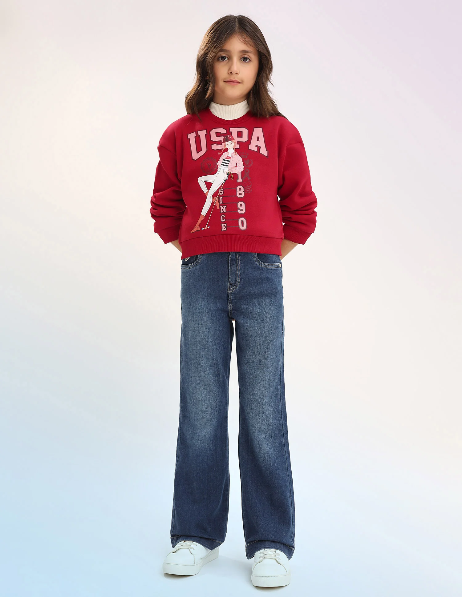 Brand Printed Regular Fit Sweatshirt - Image 3