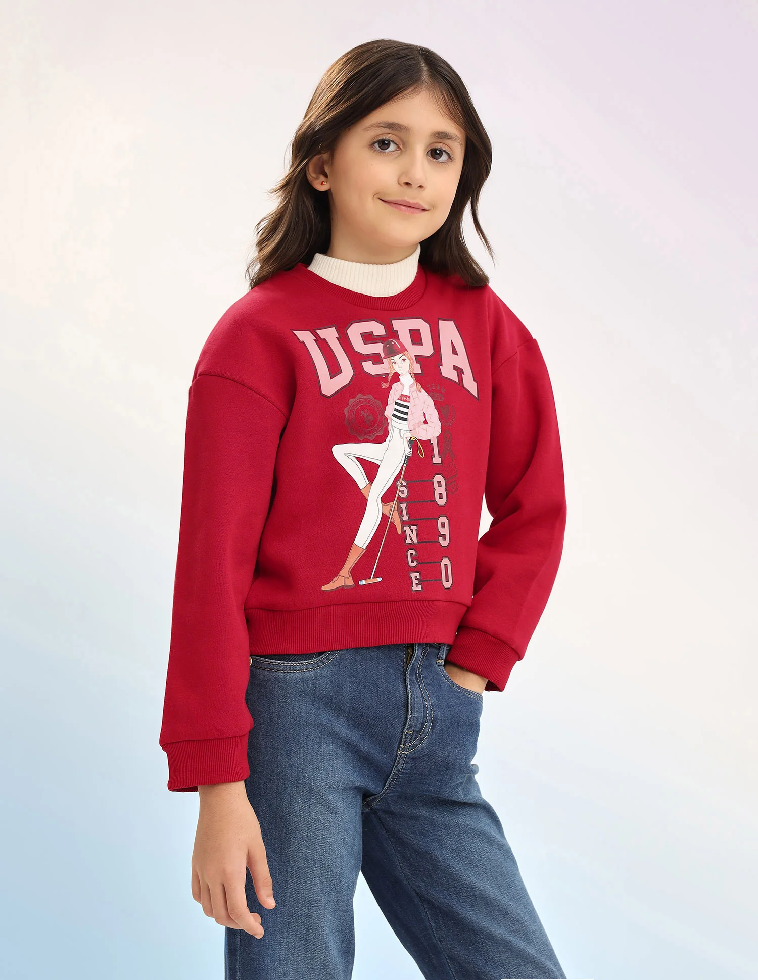 Brand Printed Regular Fit Sweatshirt - Image 4