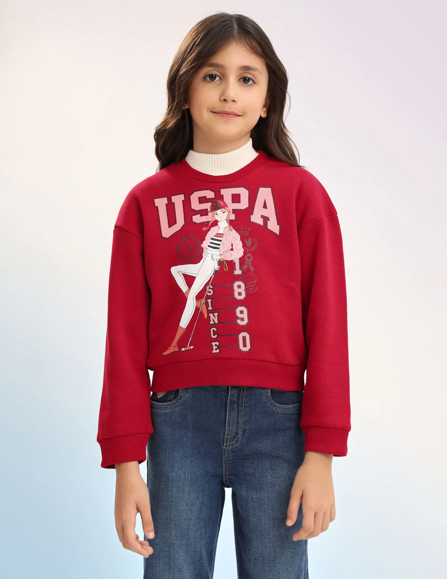 Brand Printed Regular Fit Sweatshirt - Image 6