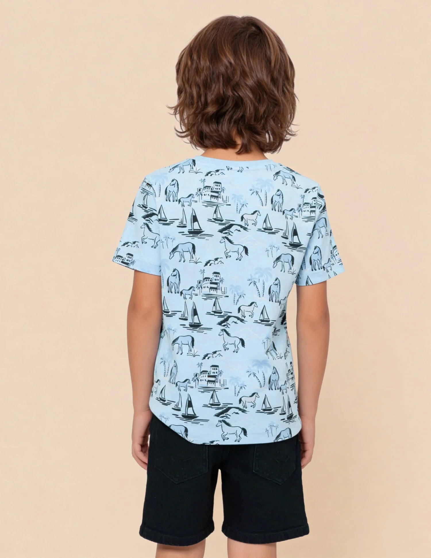 Brand Printed Regular Fit T-Shirt - Pack Of 2 - Image 10
