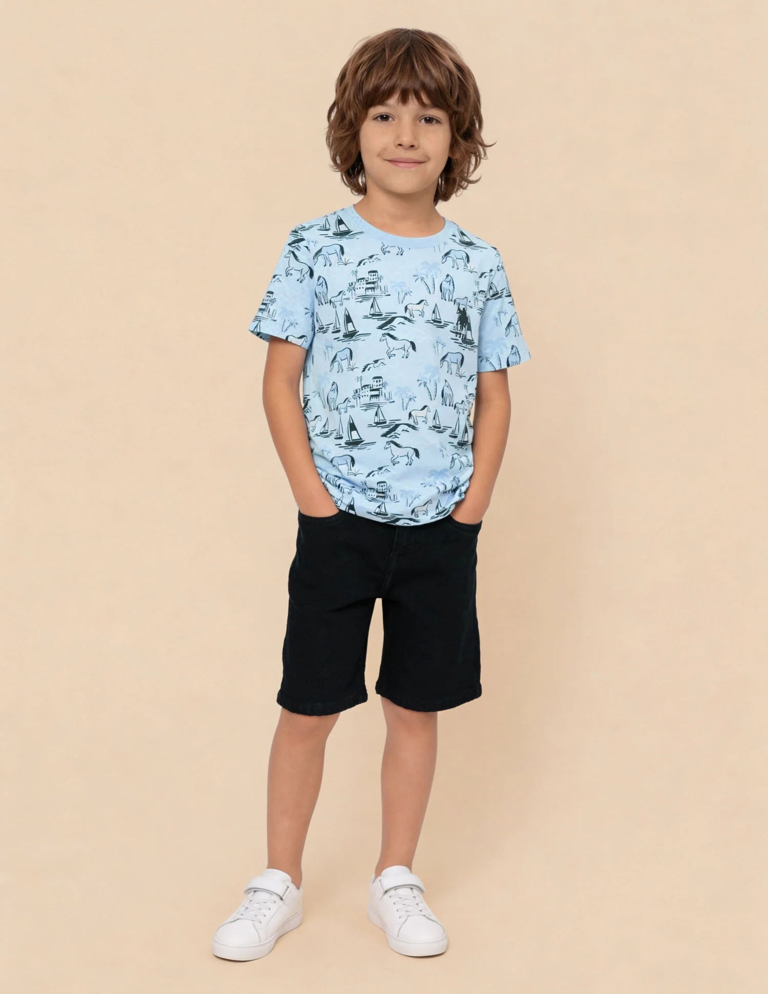 Brand Printed Regular Fit T-Shirt - Pack Of 2 - Image 5