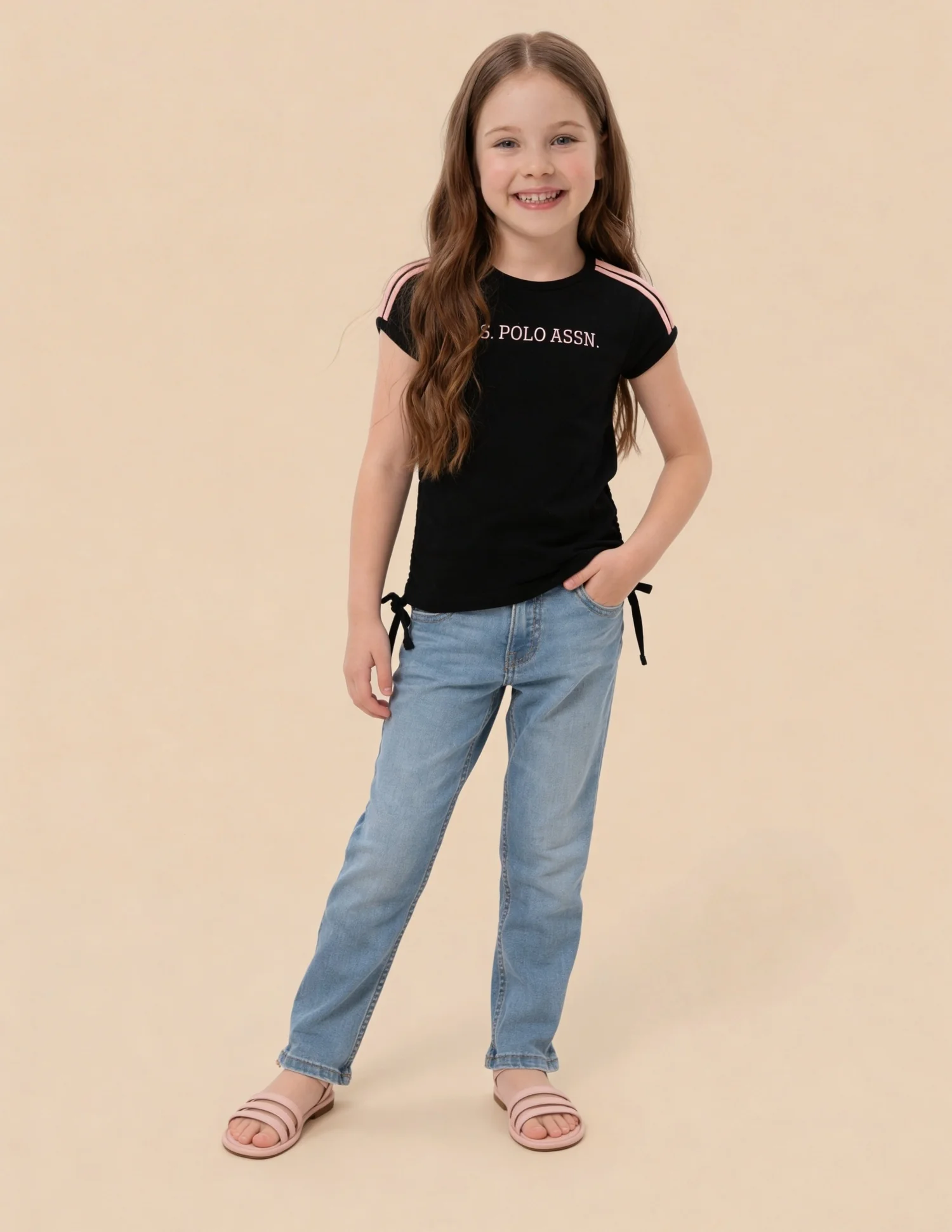 Brand Printed Ruched Regular Fit Top - Image 3