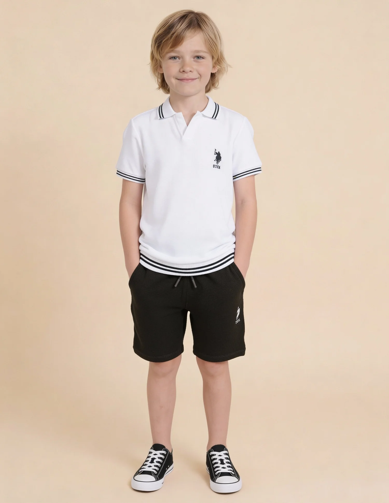 Brand Printed With Numeric Regular Fit Polo Shirt - Image 3