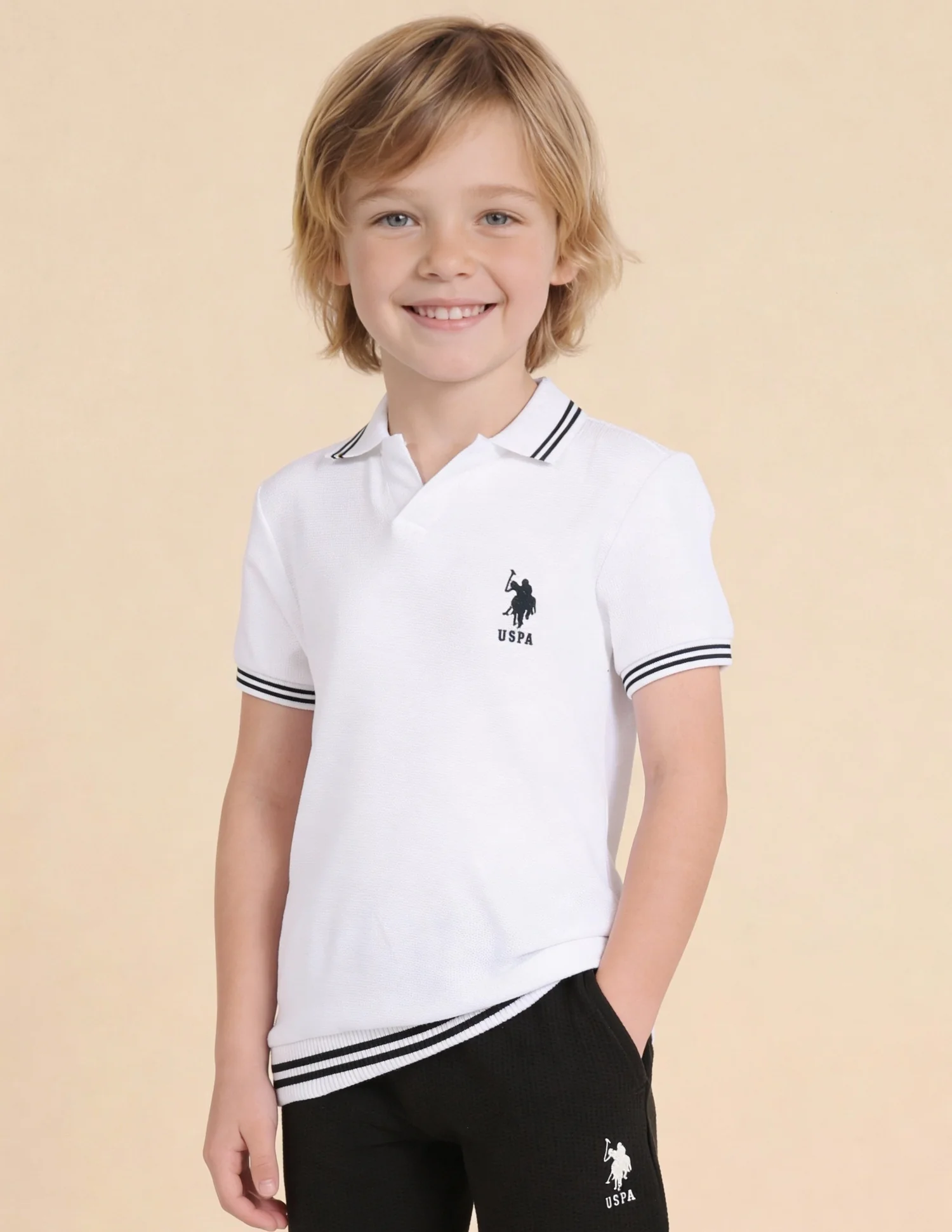 Brand Printed With Numeric Regular Fit Polo Shirt - Image 4