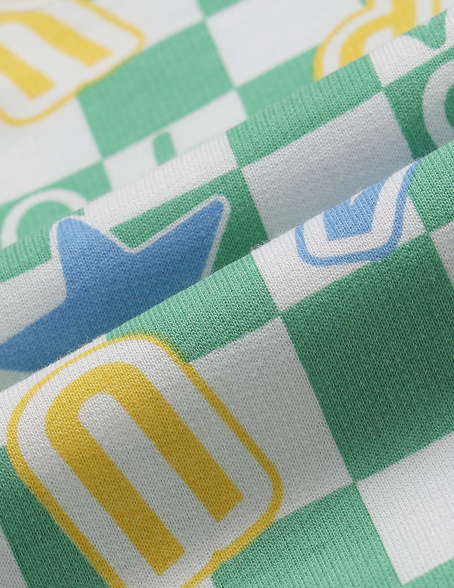 Checked Brand Printed Oversized Fit T-Shirt - Image 2