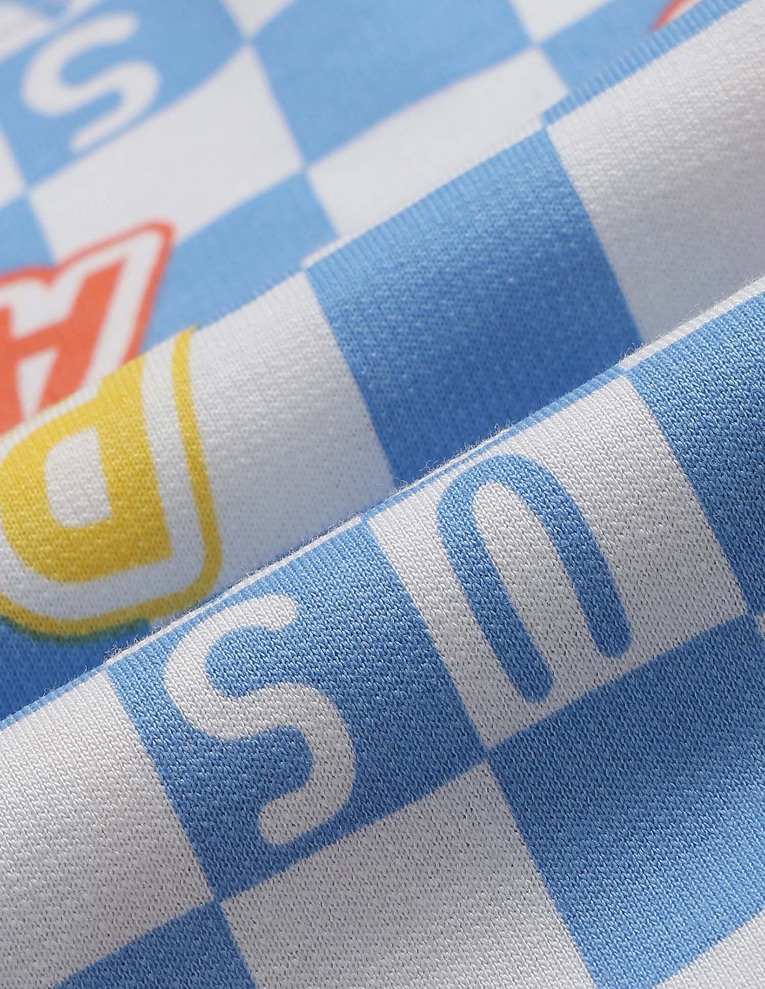 Checked Brand Printed Oversized Fit T-Shirt - Image 2