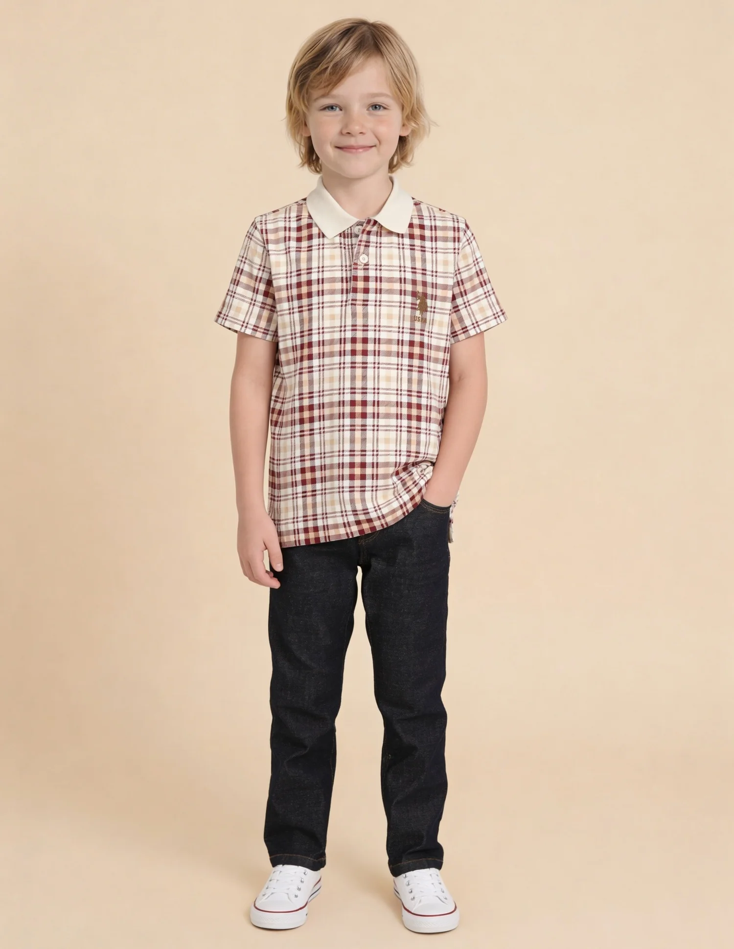 Checked Regular Fit Polo Shirt - Image 3