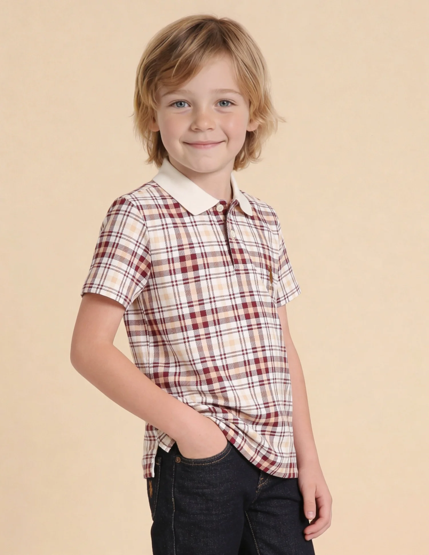 Checked Regular Fit Polo Shirt - Image 4