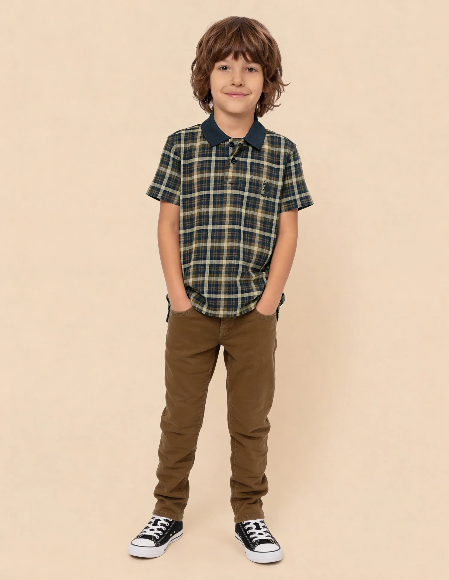 Checked Regular Fit Polo Shirt - Image 3
