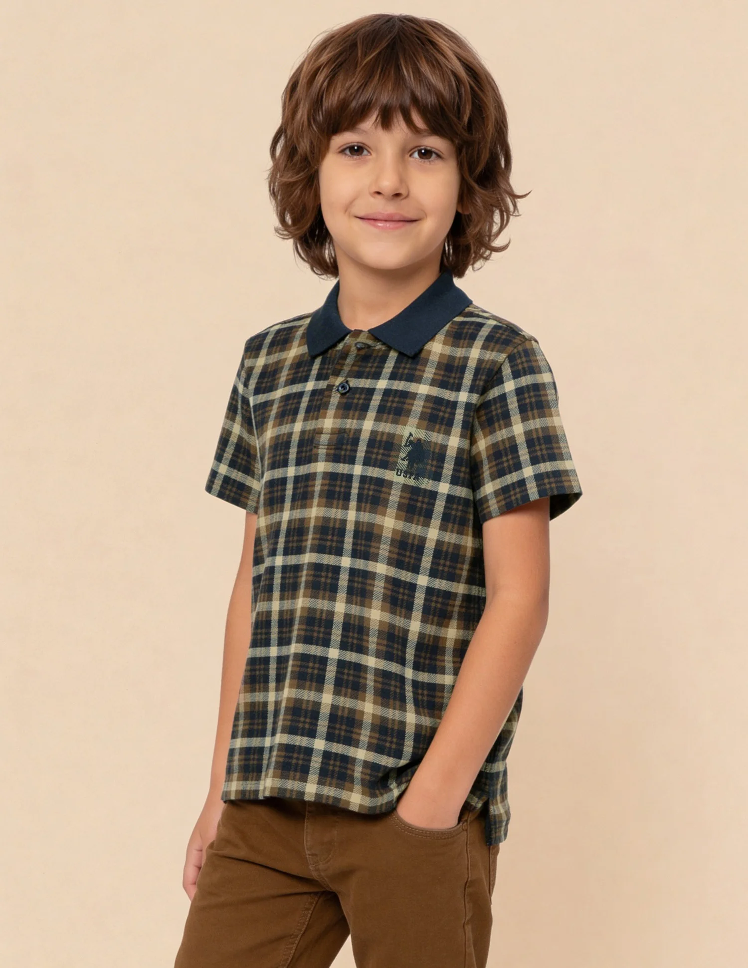 Checked Regular Fit Polo Shirt - Image 4