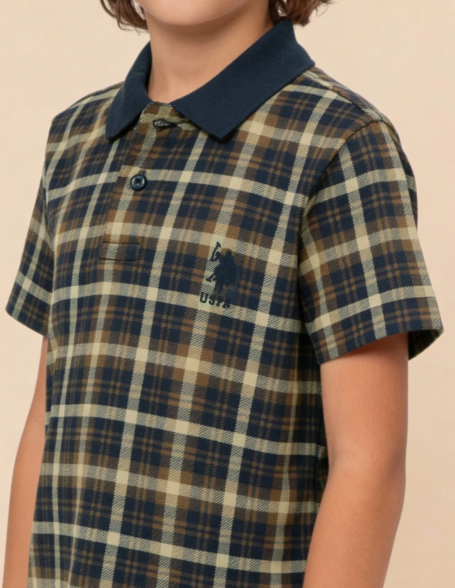 Checked Regular Fit Polo Shirt - Image 6