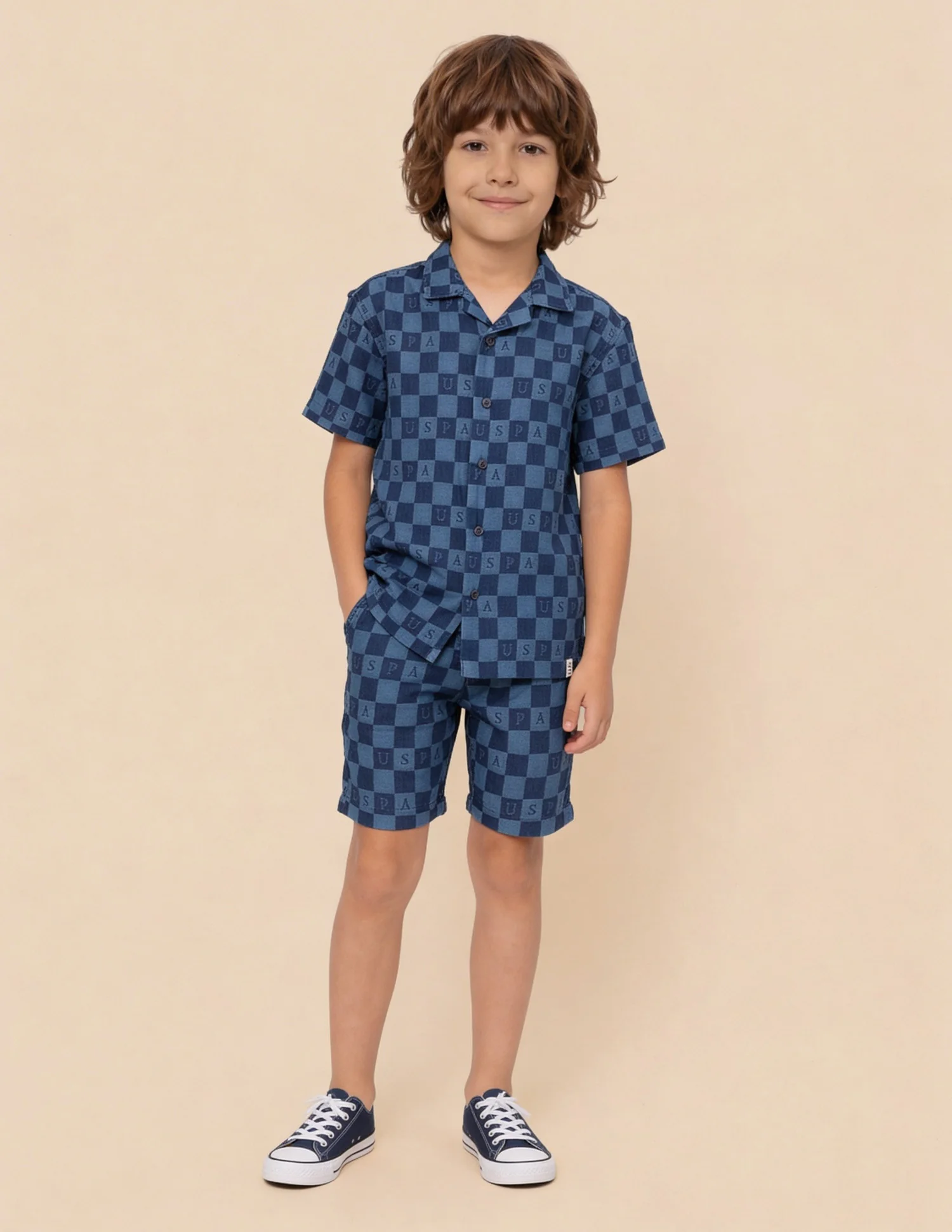 Chequer Brand Printed Dobby Shirt - Image 3
