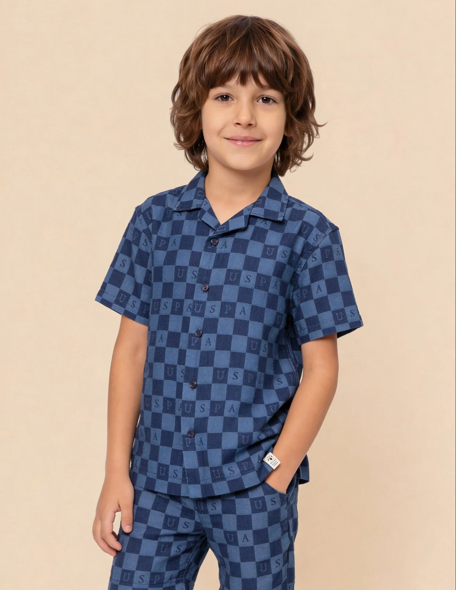 Chequer Brand Printed Dobby Shirt - Image 4