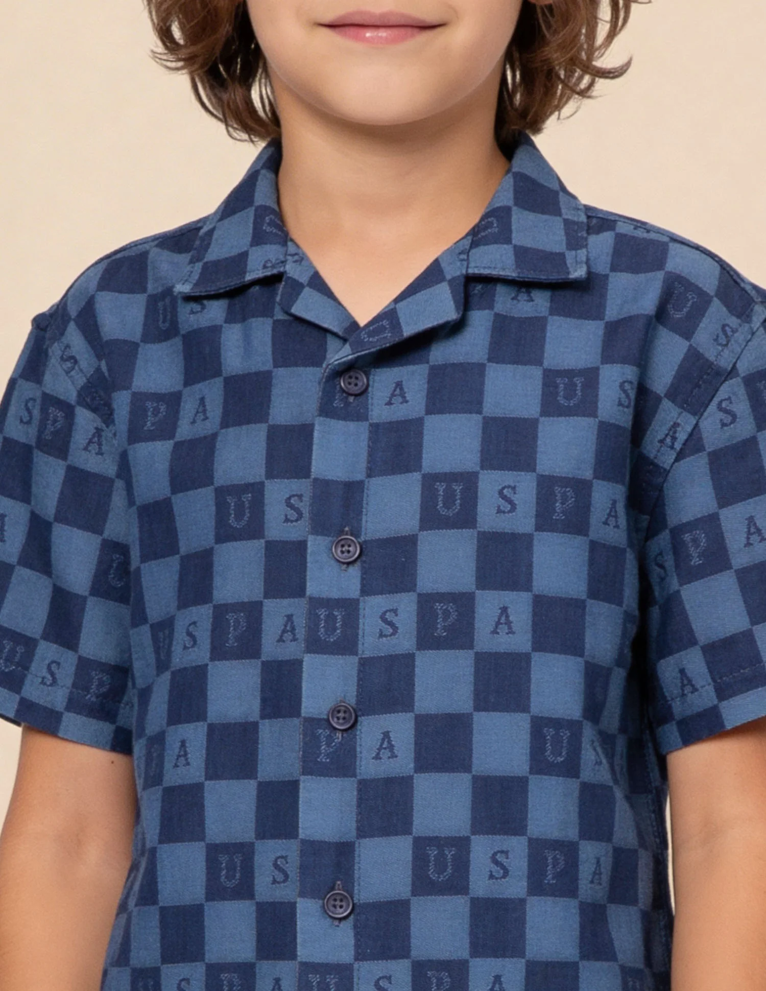 Chequer Brand Printed Dobby Shirt - Image 6