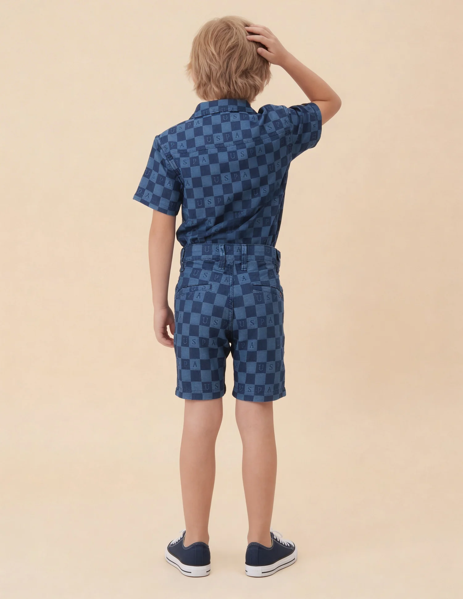 Chequer Brand Printed Relaxed Fit Shorts - Image 4