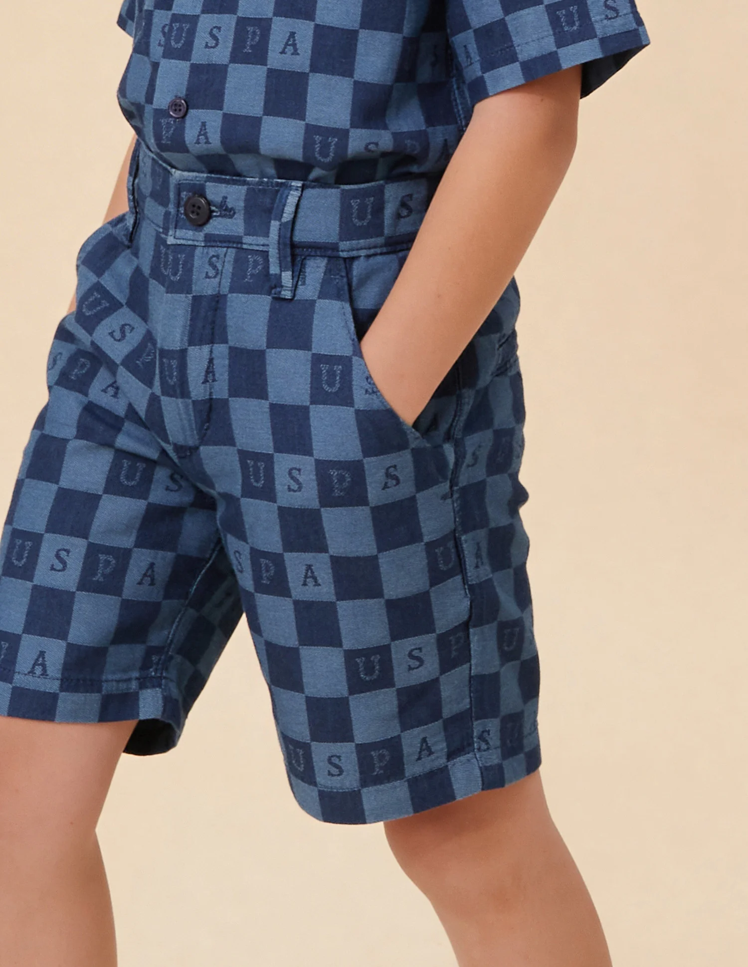 Chequer Brand Printed Relaxed Fit Shorts - Image 5