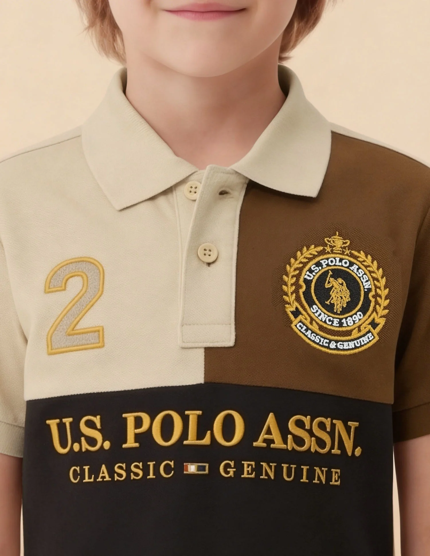Colorblock Brand Embroidered Regular Fit Polo Shirt - Image 6