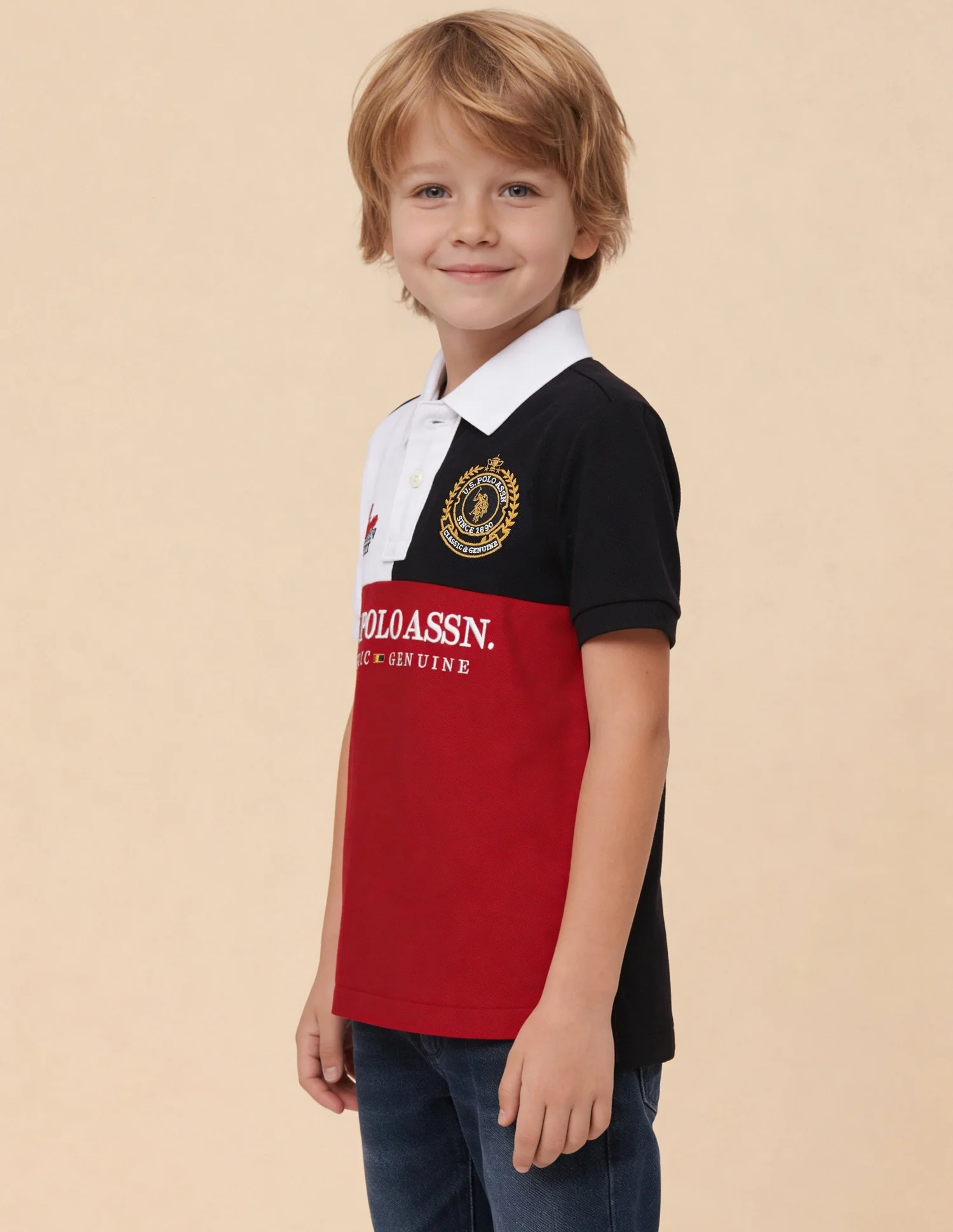 Colorblock Brand Embroidered Regular Fit Polo Shirt - Image 4