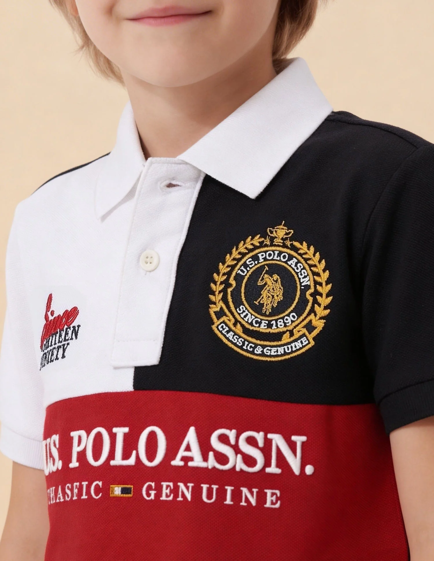 Colorblock Brand Embroidered Regular Fit Polo Shirt - Image 6