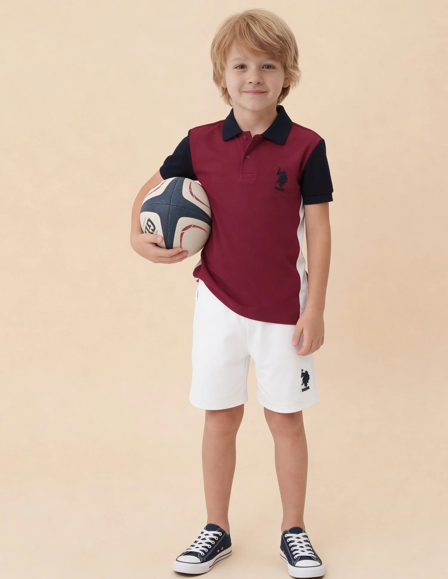 Colour Blocked Regular Fit Polo Shirt