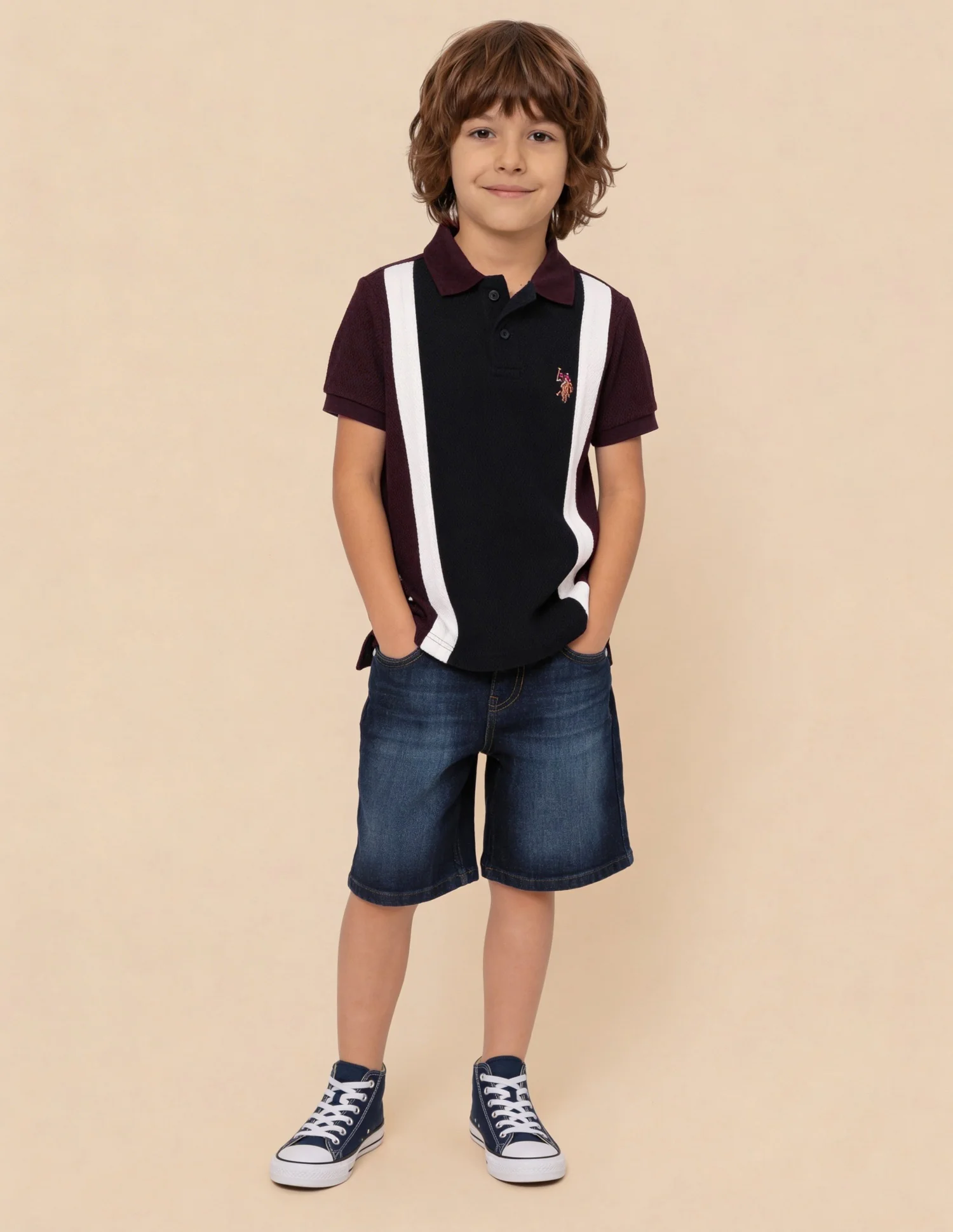Colour Blocked Regular Fit Polo Shirt - Image 3