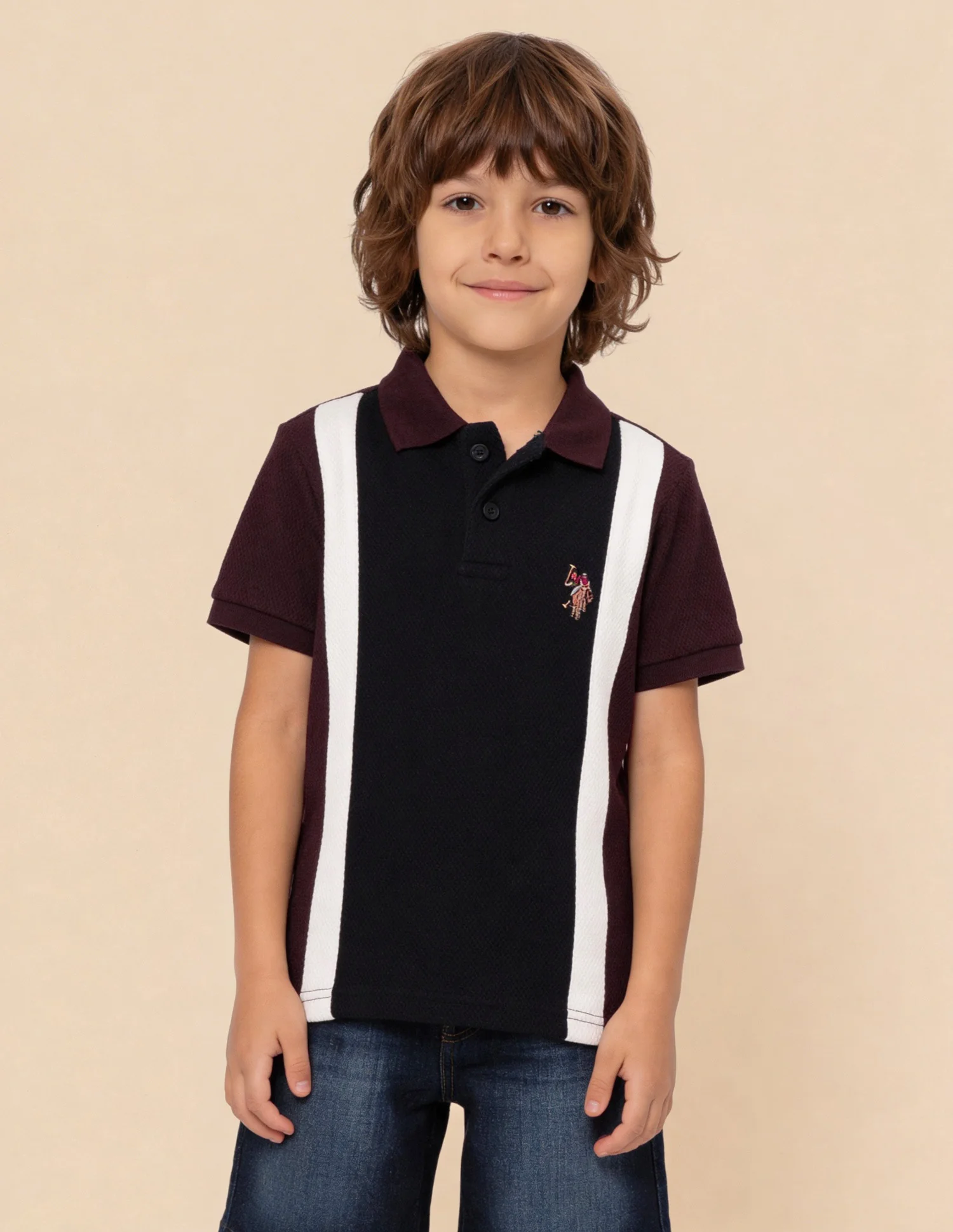 Colour Blocked Regular Fit Polo Shirt - Image 4