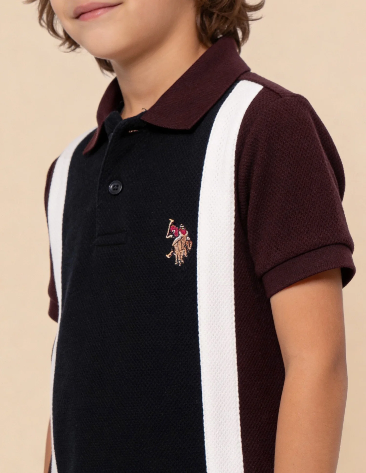 Colour Blocked Regular Fit Polo Shirt - Image 6