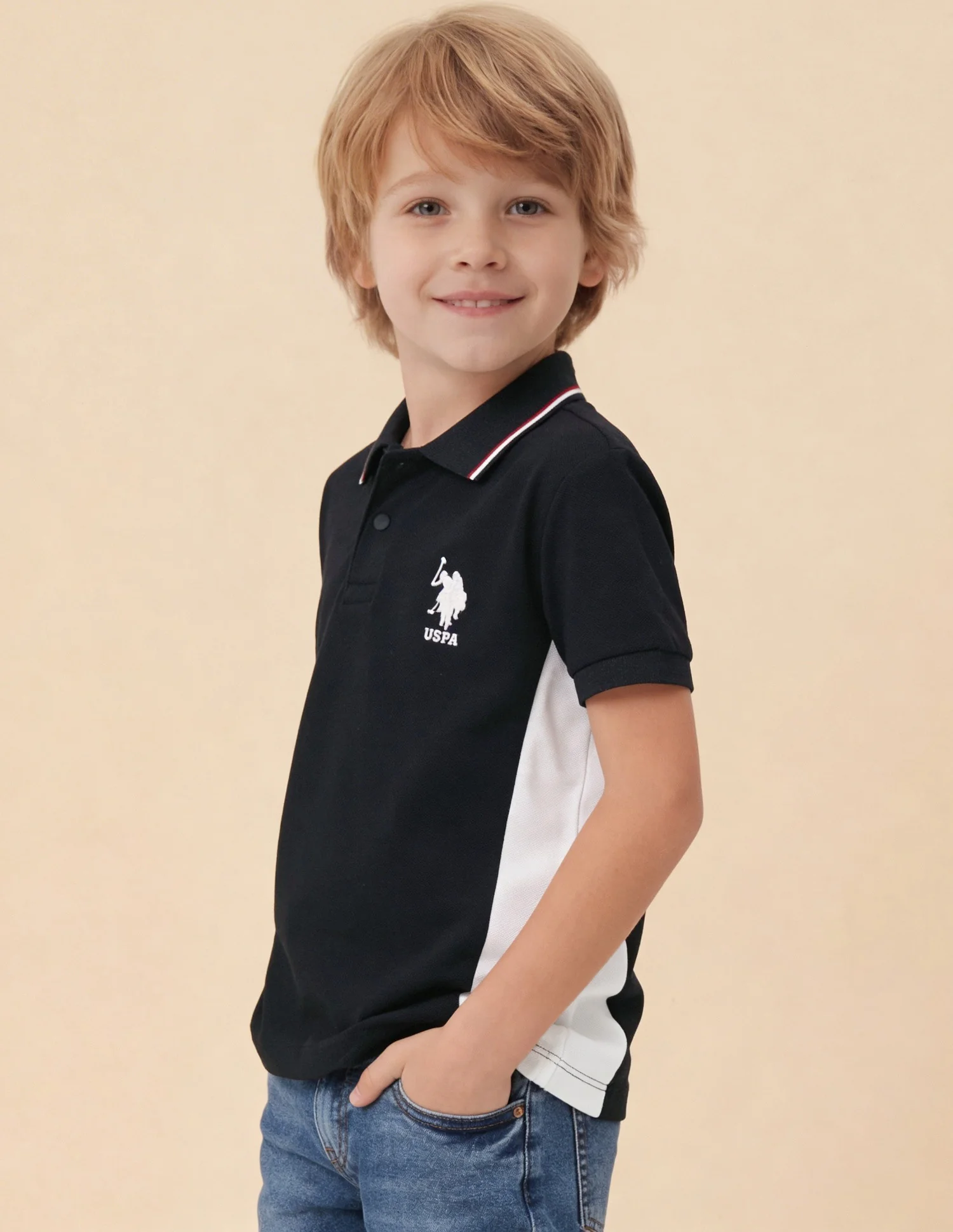 Colour Blocked Regular Fit Polo Shirt - Image 4