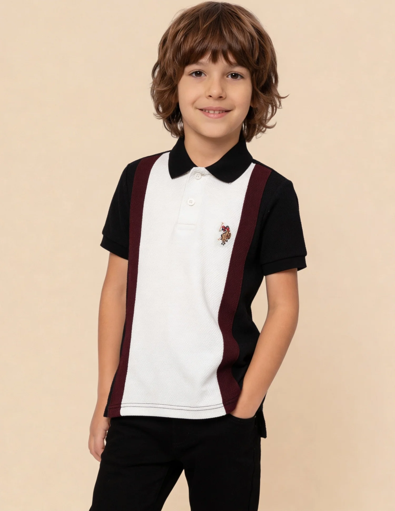Colour Blocked Regular Fit Polo Shirt - Image 4