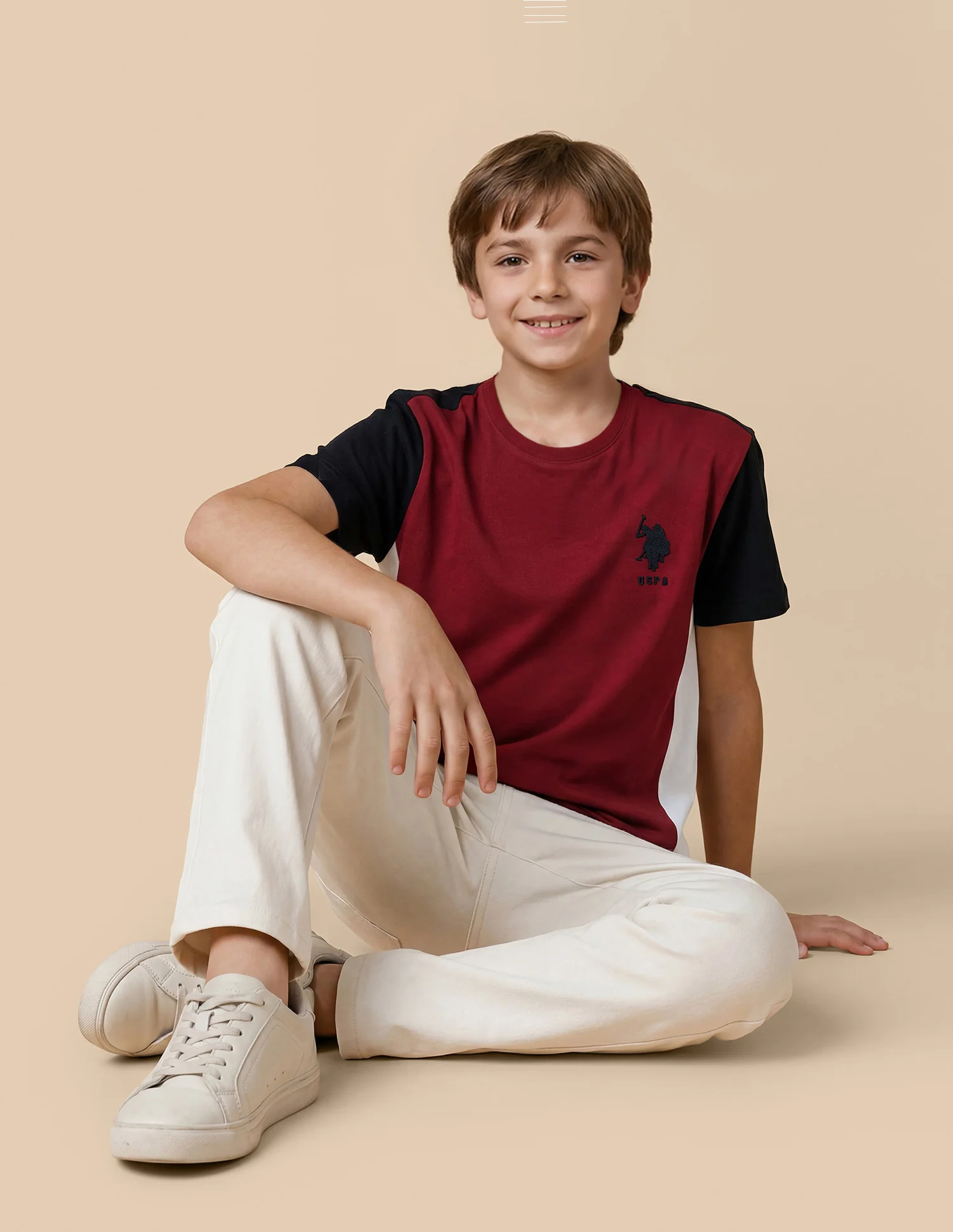 Colour Blocked Regular Fit T-Shirt