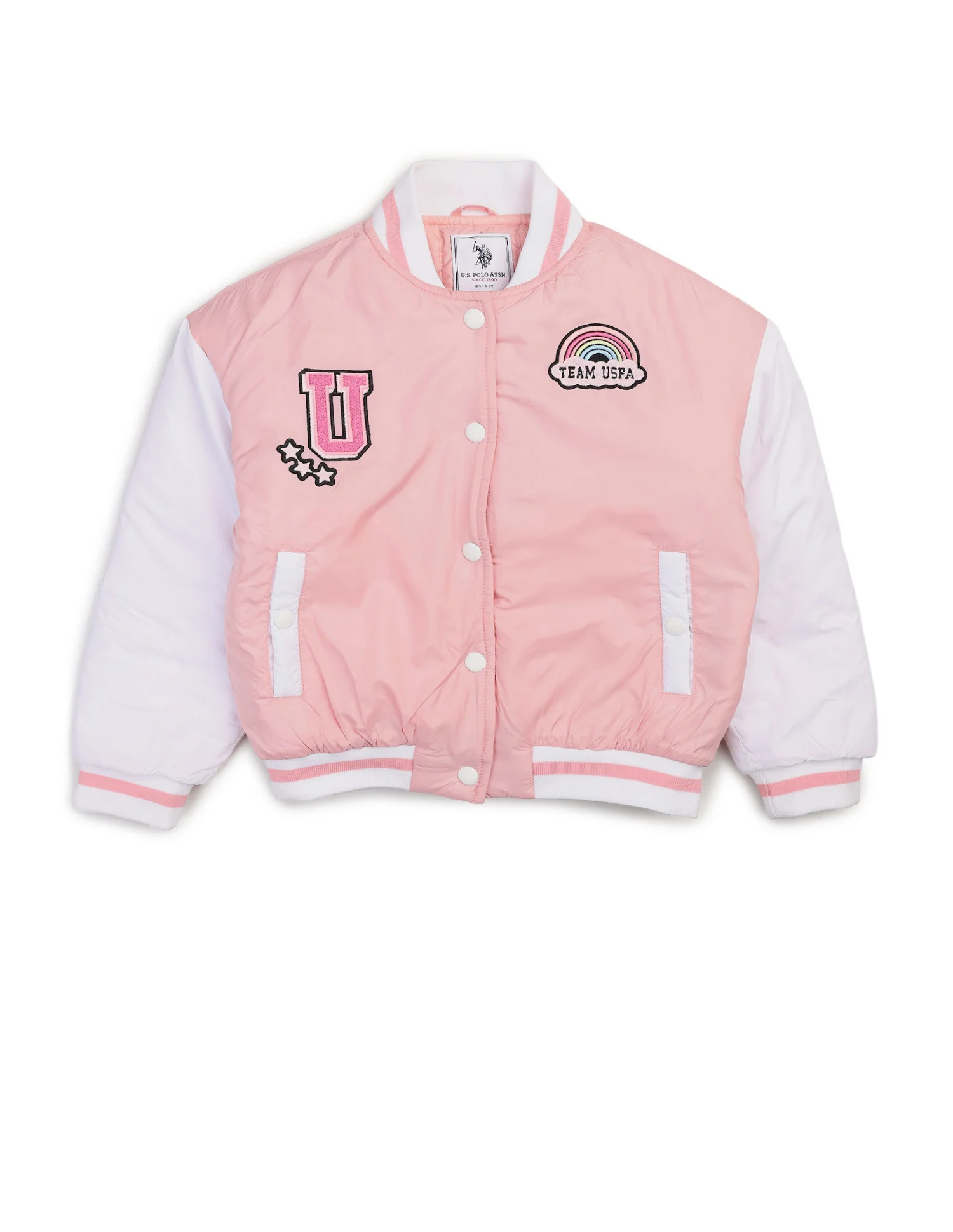 Colourblocked Regular Fit Varsity Jacket - Image 10
